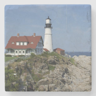Porta-copo De Pedra Portland Head Light, Cabo Elizabeth, Maine,