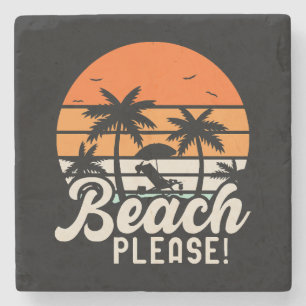 Porta-copo De Pedra Praia Por Favor