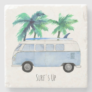 Porta-copo De Pedra Pranchas de Surf Retro Vintage Surf's Up
