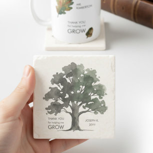 Porta-copo De Pedra Presente de Agradecimento Árvore de Carvalho Aquar