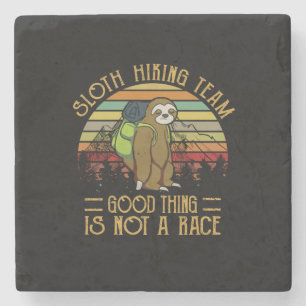 Porta-copo De Pedra Presente de Camper   Sloth Hiking Team Good Thing 