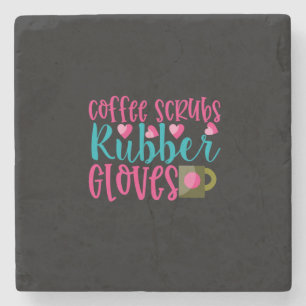 Porta-copo De Pedra Presente de Enfermeira   Esfregões de café Luvas d