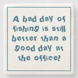 Porta-copo De Pedra Presente do pescador com cotação de pesca