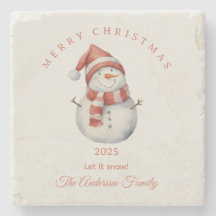 Presente personalizado de Natal com aquarela de bo