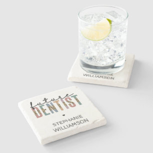 Porta-copo De Pedra Presentes de Dentista Dentista Futuros Personaliza
