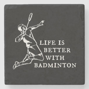 Porta-copo De Pedra Presentes do jogador de badminton