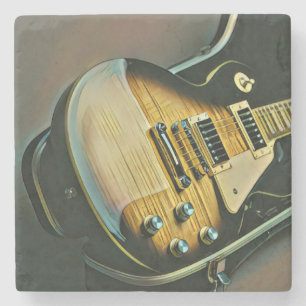 Porta-copo De Pedra Presentes para guitarrista