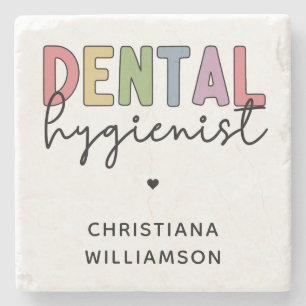 Porta-copo De Pedra Presentes Personalizados para Higienista Dentária 
