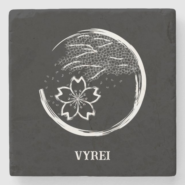 Porta-copo De Pedra Primavera Crest (Frente)