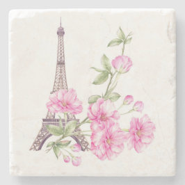 Porta-copo De Pedra Primavera Paris Floral