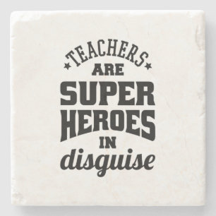 Porta-copo De Pedra Professores São Super Heróis Em Disfarce