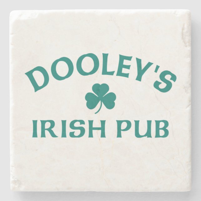 Porta-copo De Pedra Pub Irlandês Dooley's (Frente)