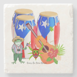 Porta-copo De Pedra Puerto Rican Cultural Home Decor - Stone Coaster