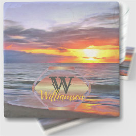 Porta-copo De Pedra Puerto Sunset 1739