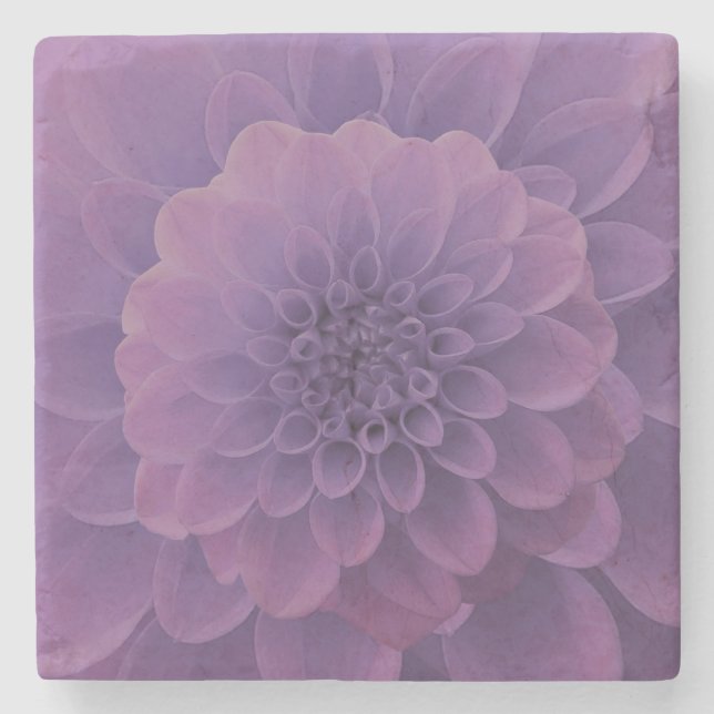 Porta-copo De Pedra Purple Dahlia (Frente)