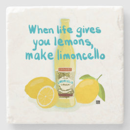 Porta-copo De Pedra Quando a Vida Lhe Dá Limões - Faça Limoncello
