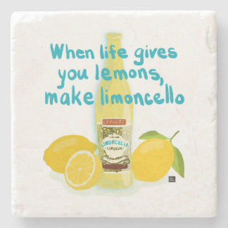 Porta-copo De Pedra Quando a Vida Lhe Dá Limões - Faça Limoncello