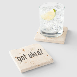 Porta-copo De Pedra quiabo obtido