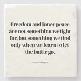 Porta-copo De Pedra Quotes about inner peace