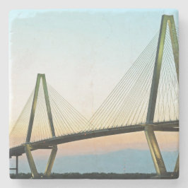 Porta-copo De Pedra Ravenel Bridge Porta copos, Charleston, Carolina d
