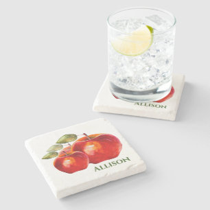 Porta-copo De Pedra Red Apple