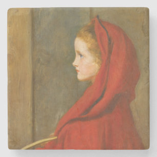 Porta-copo De Pedra Red Riding Hood (por John Everett Millais)