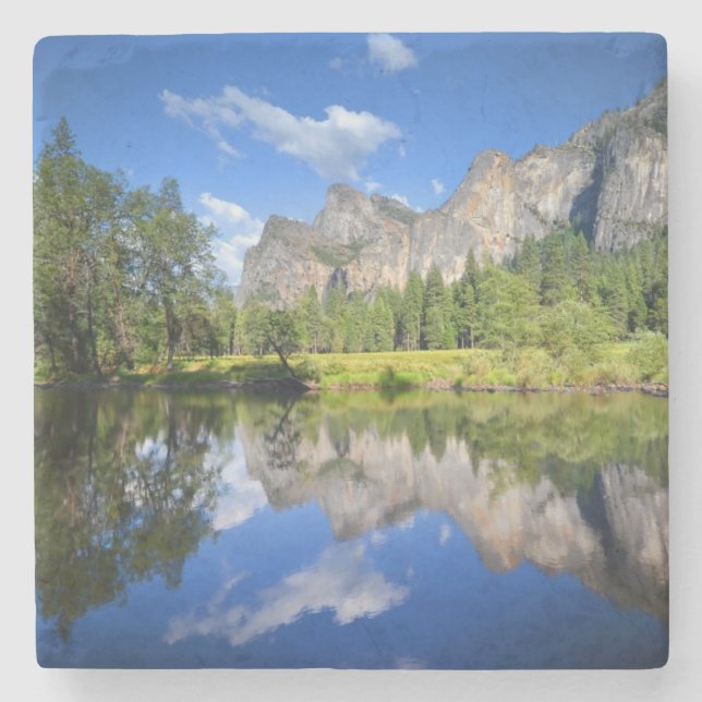 Porta-copo De Pedra Reflexão de Yosemite (Frente)