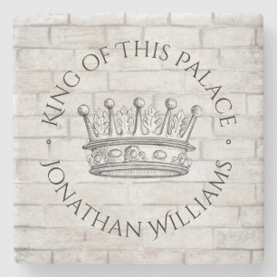 Porta-copo De Pedra Rei desta Coroa de Palácio com Nome