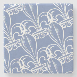 Porta-copo De Pedra René Levesques Citação Peuple Québec Fleur de Lys