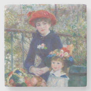 Porta-copo De Pedra Renoir Duas Irmãs Varanda Impressionismo Francês