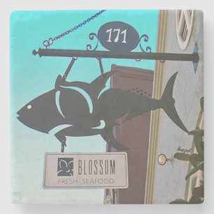 Porta-copo De Pedra Restaurante Charleston da flor, SC.