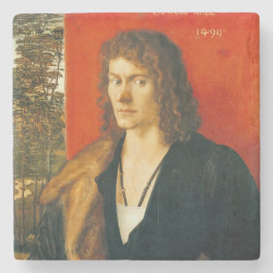 Porta-copo De Pedra Retrato de Oswolt Krel por Albrecht Durer
