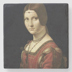 Porta-copo De Pedra Retrato de uma senhora da corte de Milão