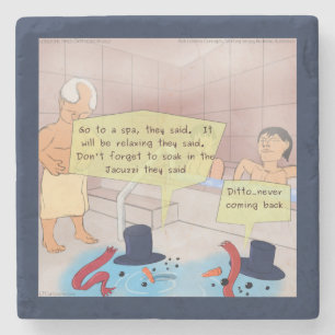 Porta-copo De Pedra Rick London Comic Snowman Stone Porta copos