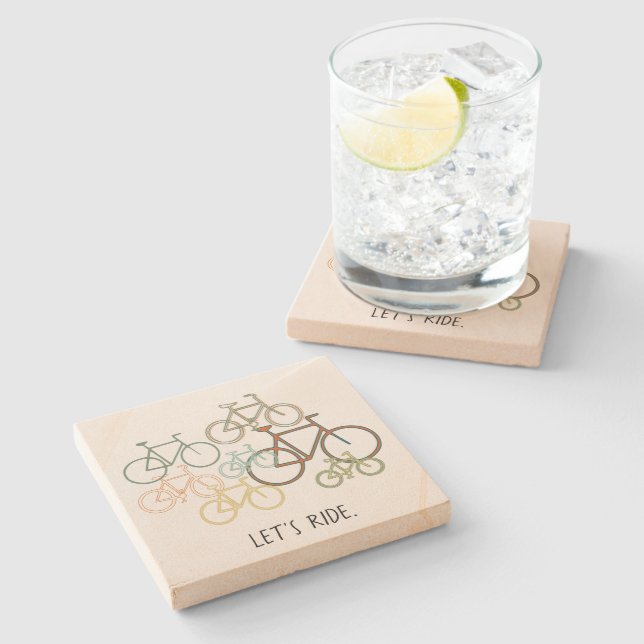 Porta-copo De Pedra Rida de Vamos de Combinação Bicicleta (Lateral)