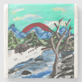 Porta-copo De Pedra Rio bonito