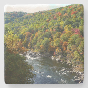 Porta-copo De Pedra Rio Ohiopyle no Outono II Pensilvânia Outono