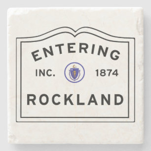 Porta-copo De Pedra Rockland Massachusetts Entrando