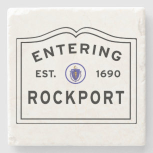Porta-copo De Pedra Rockport Massachusetts Entrando