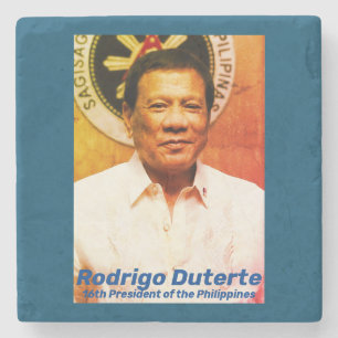 Porta-copo De Pedra Rodrigo Duterte, 16º Presidente das Filipinas