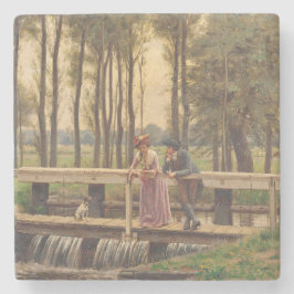 Porta-copo De Pedra Romântica (por Edmund Blair Leighton)