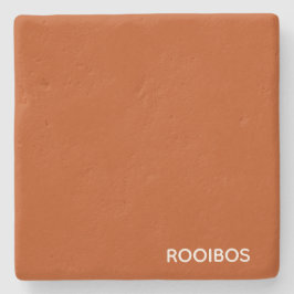 Porta-copo De Pedra Rooibos - cor vermelha castanho