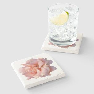Porta-copo De Pedra rosa rosa flor