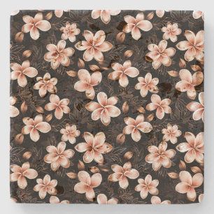 Porta-copo De Pedra Rosa Rosa Rosa Rosa Dourada, Rosa Negra