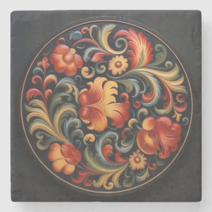 Porta-copo De Pedra RosePintura Moderna 5 de 6