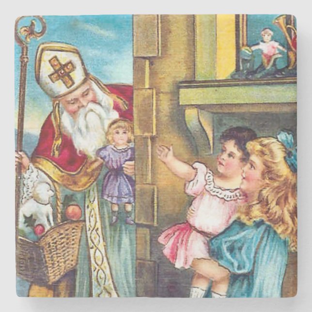 Porta-copo De Pedra Rua Nick Entrega Natal (Frente)