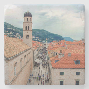 Porta-copo De Pedra Rua principal de Dubrovnik, Croácia