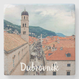 Porta-copo De Pedra Rua principal de Dubrovnik, Croácia