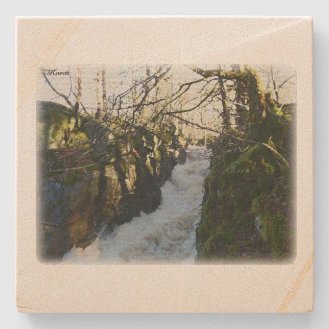 Porta-copo De Pedra Rural Sweden March (Frente)