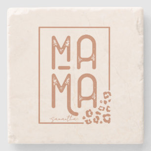 Porta-copo De Pedra Rustic Boho Mama